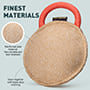 'Easy Grip' Jute Bite Dog Tug with Strong Handle  8 * 8* 3 inch (20* 20* 7 cm)