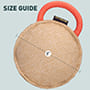 'Easy Grip' Jute Bite Dog Tug with Strong Handle  8 * 8* 3 inch (20* 20* 7 cm)