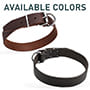 Heavy Duty Leather Dog Collar 1.5 inch (3.8cm) width