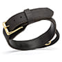 Extra Durable 2 Ply Leather Dog Collar with Handle