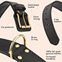 2 ply Leather Agitation Dog Collar