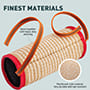 Thick Jute Dog Bite Tug Barrel with Handles for Wide Grip