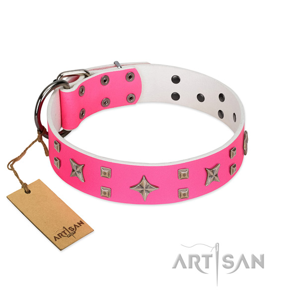 Great FDT Artisan leather dog collar