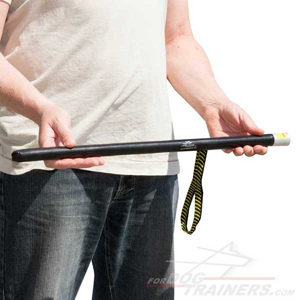 Training Dog Stick with Leather Covered Handle