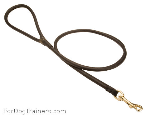 Leather Dog Leash with HS snap hook