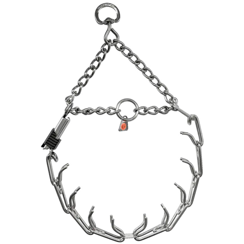 Herm Sprenger Ultra-Plus Prong Collar with Center Plate and Assembly Chain